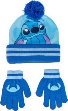 Sada čepice + rukavice Stitch - Alltoys Cerdá