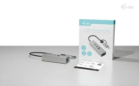 I-tec USB-C/USB-A Metal HUB 3 / USB hub / 2× USB-C + 1× USB-A / 2,5Gb LAN (CAMETALG325HUB)
