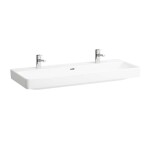 Laufen - Pro S Umyvadlo, 120x47 cm, 2 otvory pro baterie, bílá H8149650001071