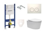 Cenově zvýhodněný závěsný WC set Geberit do lehkých stěn / předstěnová montáž + WC SAT Brevis SIKOGES7W1S SIKOGES7W1S