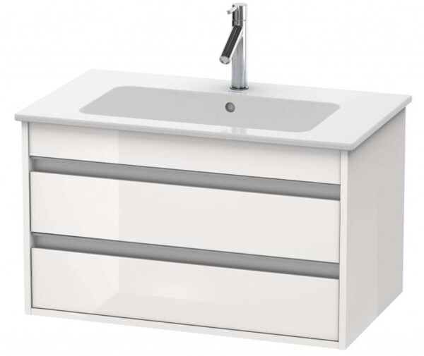 DURAVIT - Ketho Umyvadlová skříňka 48x80x48 cm, 2 zásuvky, lesklá bílá KT642902222