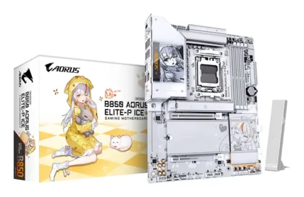 GIGABYTE B850 AORUS ELITE-P ICE / B850 / 4x DDR5 / 1x 5GLAN / Wi-Fi 7 / ATX (B850 A ELITE-P ICE)