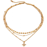 ELENYS Stella – pozlacený náhrdelník 18K žluté zlato Délka náhrdelníku: 40-43 + 5 cm / max. 48 cm