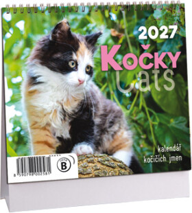 Stolní kalendář mini 2027 Aria Kočky