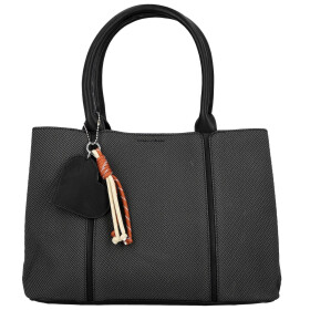 Módní dámská koženková kabelka do ruky Beatis, černá