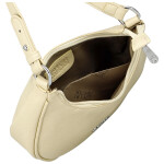 Trendy dámská koženková kabelka na rameno Tricia, žlutá