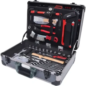 KS Tools Kufřík s nářadím na sanitární techniku 1/4"+1/2" - 95dílů (911.0695)