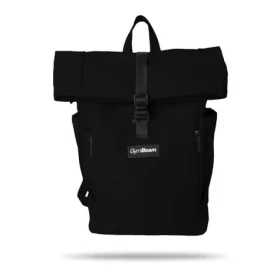 Batoh Rolltop Black - GymBeam (černá) (109894-1-single_variant)