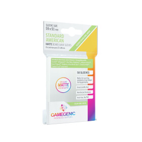 Gamegenic: 59x91 mm Standard American Boardgame Sleeves MATTE (50)