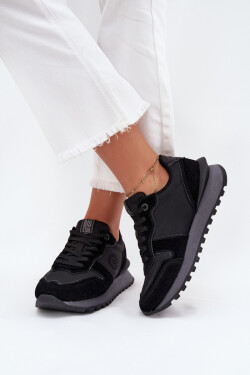 Kožené Dámské Tenisky Big Star OO274529 HI-POLY SYSTEM Černé 36