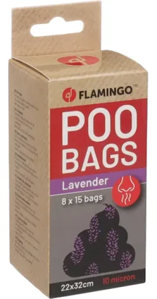 Flamingo Basic Scent Sáčky s levandulovou vůní na exkrementy 8x15ks (FLA-524207)