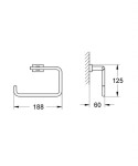GROHE - Essentials Cube Držák na ručník, chrom 40510001
