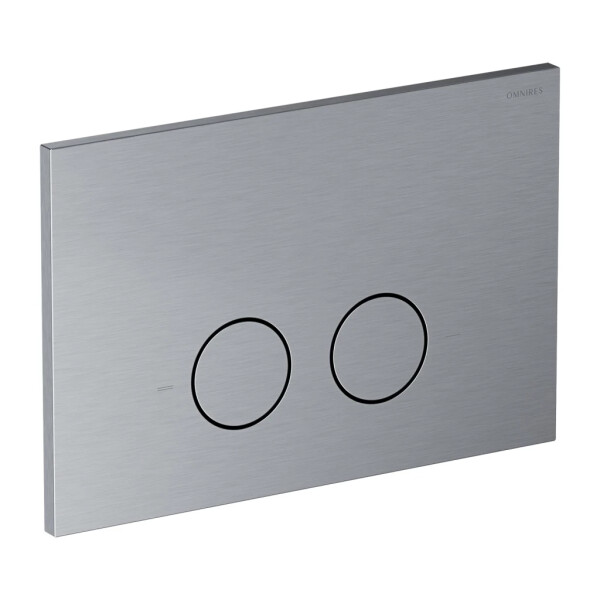OMNIRES - STEEL-R45 splachovací tlačítko z nerezové oceli, nikl broušený ST45PS1NI