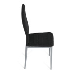 Jídelní židle, černá, látka, DCL-V5031 BK2