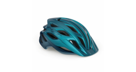 Cyklistická MTB helma MET Veleno teal modrá METalická lesklá