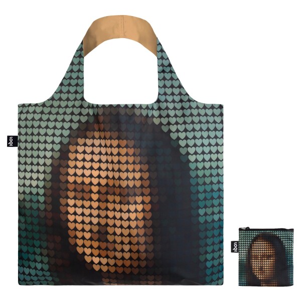 Skládací nákupní taška LOQI PIX & LOVE Mona Lisa