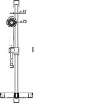 HANSA - Basicjet Sprchová souprava s nástěnnou tyčí 65 cm, chrom 44780211