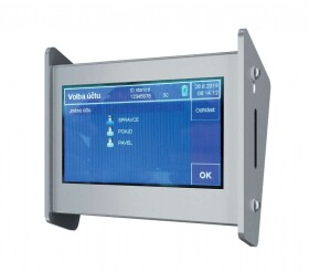 SANELA - Automaty Nabíjecí stanice RFID žetonů, dotyková, matný nerez SLZA 30