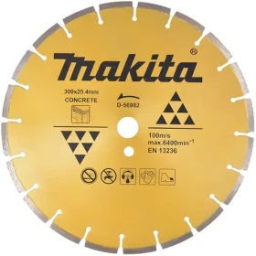 Makita Diamantový řezný kotouč na beton / Řezný kotouč / 300 x 25,4 mm / segmentový / suché řezání (D-56982)