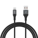 Dudao L3ST napájecí kabel / USB-A / USB-C / 5A / 1,2 m / černá (181520)