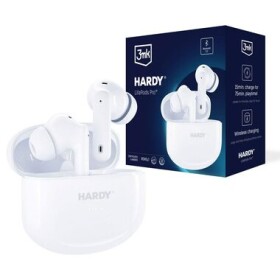 3mk HARDY LifePods Pro bílá / Bezdrátová sluchátka s mikrofonem / Bluetooth 5.3 (5903108528290)