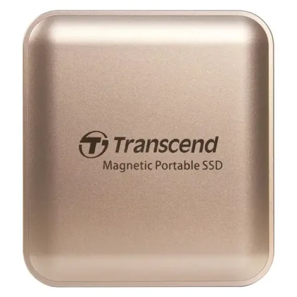 Transcend ESD420G 2TB zlatá / Externí odolný SSD disk / USB 20Gbps Type C / 2000MB/R / 2000MB/W / Magsafe (TS2TESD420G)