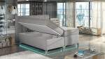 Boxspring Basilio Rozměr: 180 x 200 cm, látka: Riviera 36, Varianta: Bez LED osvětlení