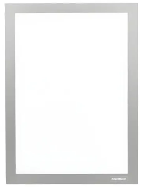 Magnetoplan Magnetofix A6 stříbrná / Magnetický rámeček / Samolepicí / 2 ks (MAGFRAMEADH6AG)