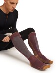Pánské merino lyžařské ponožky ICEBREAKER Mens Ski+ Light OTC, Java/Trail/Seaglass velikost: 39-41,5 (S)
