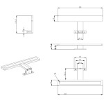 SAPHO - MIRAKA LED svítidlo 5W, 230V, 300x35x120, IP44, akryl, chrom MR300