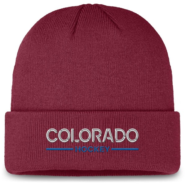 Fanatics Pánská zimní čepice Colorado Avalanche NHL Authentic Pro A/Cap Cuffed Beanie