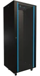 Extralink Rack 32U 600x600 černá / Stojanový rozvaděč / 19" / skleněné dveře / nosnost 600 kg (EX.14756)