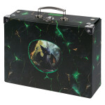 Skládací školní kufřík Draci s kováním