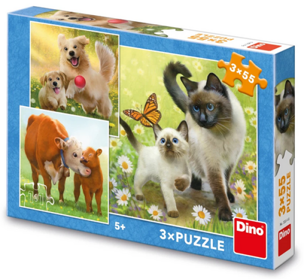 Puzzle Rodinka 3x55 dílků