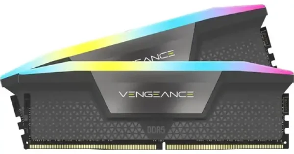 Corsair Vengeance RGB 16GB (2x8GB) šedá / Operační paměť / DDR5 / 6000 MHz / CL36 / DIMM / XMP / EXPO (CMH16GX5M2E6000Z36)