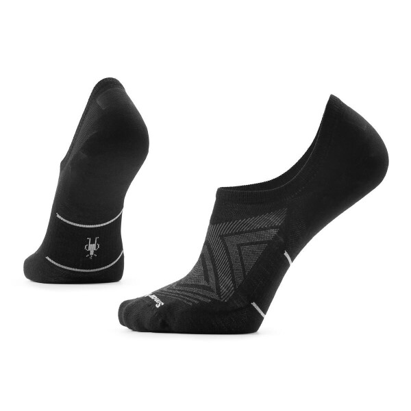 Unisex merino běžecké ponožky SMARTWOOL Run Zero Cushion No Show Socks, Black velikost: 38-41 (M)