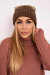 Fleecová čepice Alice K248 cappuccino+ecru UNI