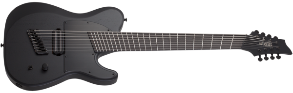 Schecter PT-8 MS Black Ops - Satin Black Open Pore