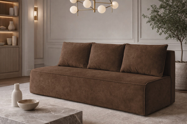 FRONTI Pohovka FIRE REST - tmavěhnědá - VIBE 26 22886