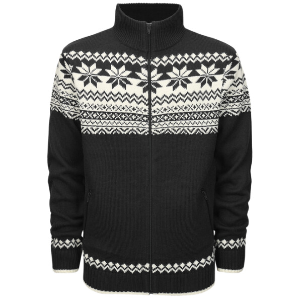 Brandit Pulovr Cardigan Norweger černý 3XL [60]