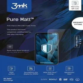 3mk All-Safe AIO Pure Matt / Ochranná fólie / matný povrch / Dry Wet Fitting / 5 ks (5903108471961)