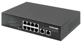 Intellinet Switch 8x Gigabit PoE+ 120W / 8-port / 1000 Mbps / 2x RJ45 Uplink (561402)