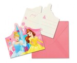 Princess pozvánky na oslavu 6 ks Princess pozvánky na oslavu 6 ks