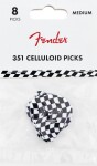 Fender 351 Celluloid Picks, Checkerboard