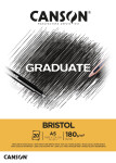 Canson Graduate Bristol extra bílý skicák lepený A5 20 listů 180 g/m2
