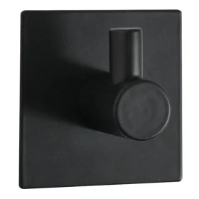Spirella METI hranatý samolepící háček černá ocel / 45 x 45 mm (7610583215017)
