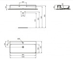 IDEAL STANDARD - Conca Ceram Umyvadlo na desku 100x45 cm, bez přepadu, otvor pro baterii, bílá T383501