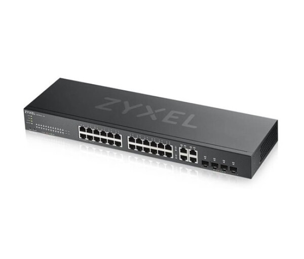 Zyxel GS1920-24V2 28-port Gigabit WebManaged Switch, 24x gigabit RJ45, 4x gigabit RJ45/SFP, fanless EDF_311688