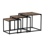 Konferenční stolek 45x45cm, mdf, hnědá, AF-3003 OLW