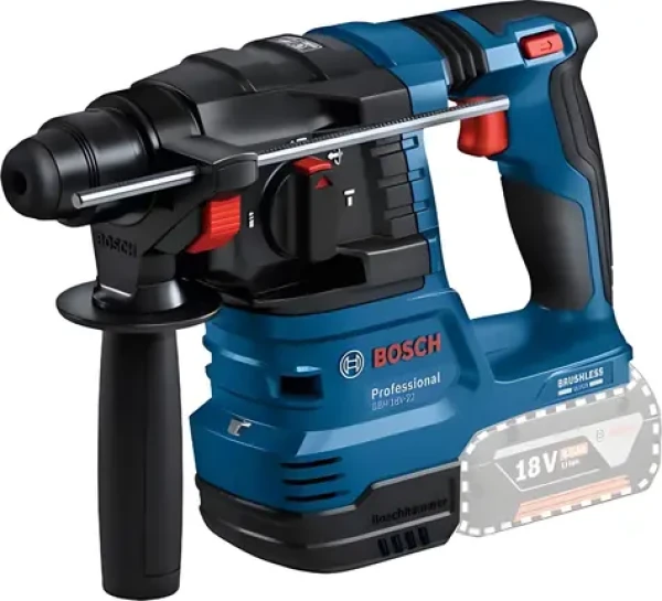 BOSCH GBH 18V-22 Professional / Aku vrtací kladivo / SDS-plus / 1,9 J / L-BOXX / bez aku (0611924001)